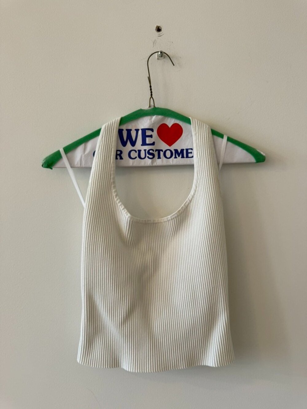 Aritzia Babaton White Halter Top Size Small